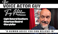 do male voice over american english or southern accent