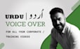 record a male hindi and urdu voice over