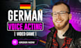 male german voice artist actor for video games,  voiceover, dubbing voice over
