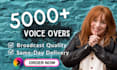 record podcast intro and outro with professional voice over