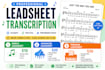 create a professional lead sheets from any song