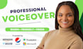 record a studio quality american female voiceover