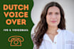 create your friendly female dutch IVR or voicemail greeting