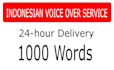 record a convincing indonesian voice over, bahasa indonesia today