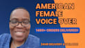 record a female voiceover english video narration