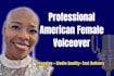 record a professional american female voice over