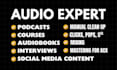 edit audio, remove noise, echo, wind, fix, and repair your voice recordings