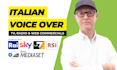 record a professional italian male voice over