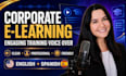 record an engaging corporate elearning training modules