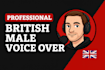 professional english male voice over premium british voice
