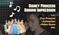 sing in disney princess style