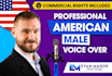 record an american male voice over
