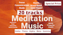send 20 tracks with meditation music and binaural beats with nature sounds