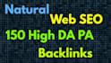build netural 150 high da pa profile backlinks website seo