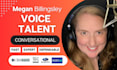 do american female voice over, english female voice actor video narration