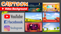 create professional youtube cartoon background videos