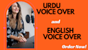 record a professional urdu voiceover and english voice over