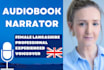 record a voice over for your audiobook