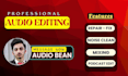 clean and edit your audio files and use ai tools