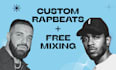 make custom trap rap type beats with free mixing