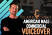 record conversational american male voiceover for commercials