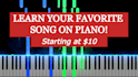 make a personal piano tutorial for you