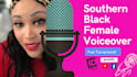record a professional southern black female voiceover