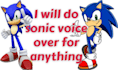 do sonic voice over for anything