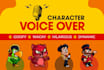 record a male character voice