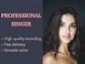 be your female singer for pop, rock, edm, jazz songs