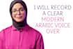 record a clear modern arabic voice over