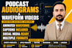 create podcast audiogram and waveform videos for social media