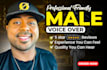 record a professional friendly male voice over in english african american