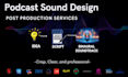 professionally sound design your podcast episodes