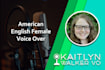 record young, youthful millennial american english female voice over