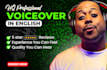 record HQ professional voiceover in english from an urban cool african american