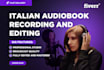 record a professional italian audiobook