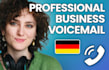 record a professional female german voicemail deutsch telefonansage