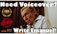 record your old man english or german voiceover