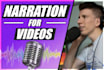 voice your youtube, tiktok, and elearning videos fast