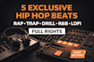 produce 5 exclusive rap trap drill rnb lofi beats