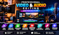 do professional audio and video editing with sound effects