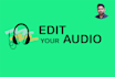 clean background noise and enhance the audio