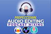 edit your podcast, noise reduction, voice cleaning