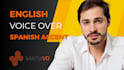 record english male voice over latino accent