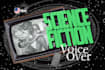record classic science fiction or vintage radio voice over