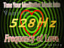 tone your music or audio into 528 hz