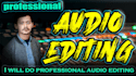 do professional audio editing and noise reduction