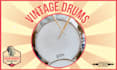 record real vintage and classic acoustic groovy drums