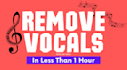 remove vocals from any song in less than an hour